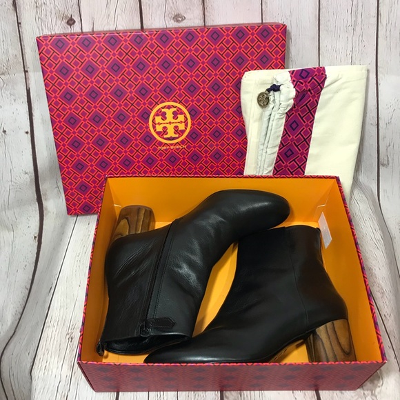 ⚡️SOLD⚡️NEW Tory Burch Boots Black Raya Booties - Picture 3 of 8
